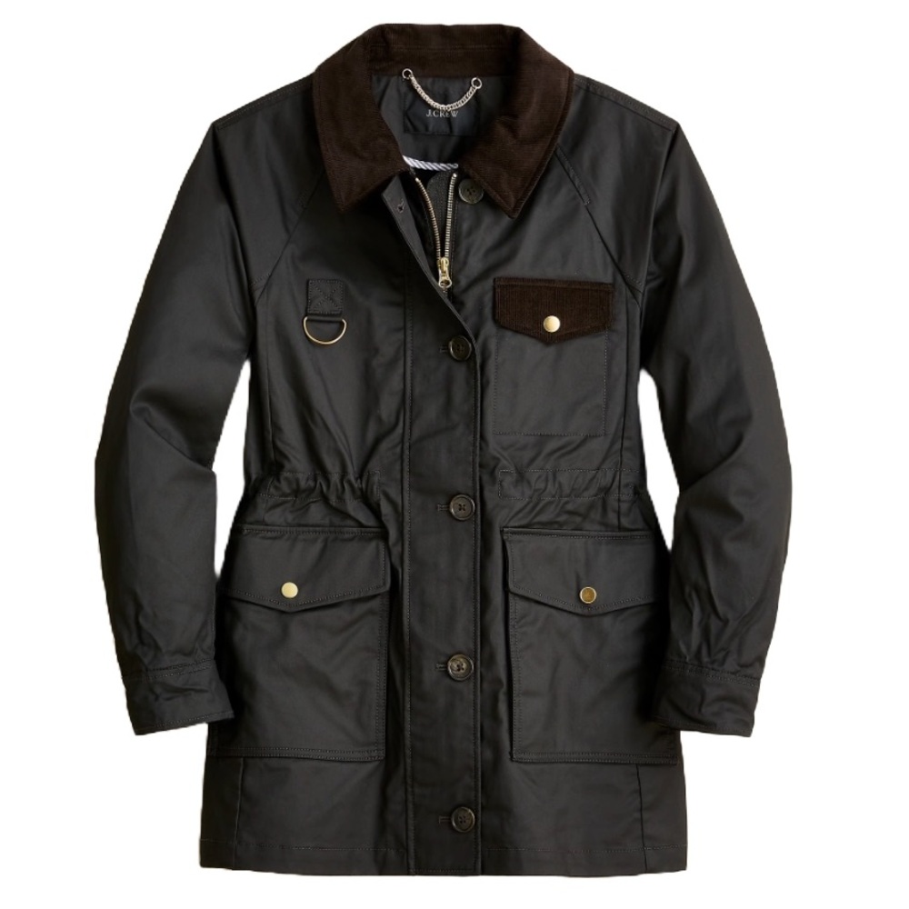 J. Crew Dark Brown and Black Utility Jacket